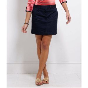 Vineyard Vines Navy Dayboat Skirt Sz 6